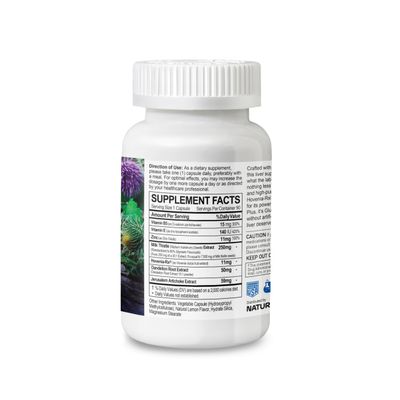 LIVER BRIGHT Milk Thistle 30:1 Extract - 7500 mg High Strength, 80 Silymarin, with Hovenia, Dandelion Root 10:1, Zinc, Vitamin B5 & E - 100 Vegetarian Formula - 90 Vegan Capsules, 90 Day Supply