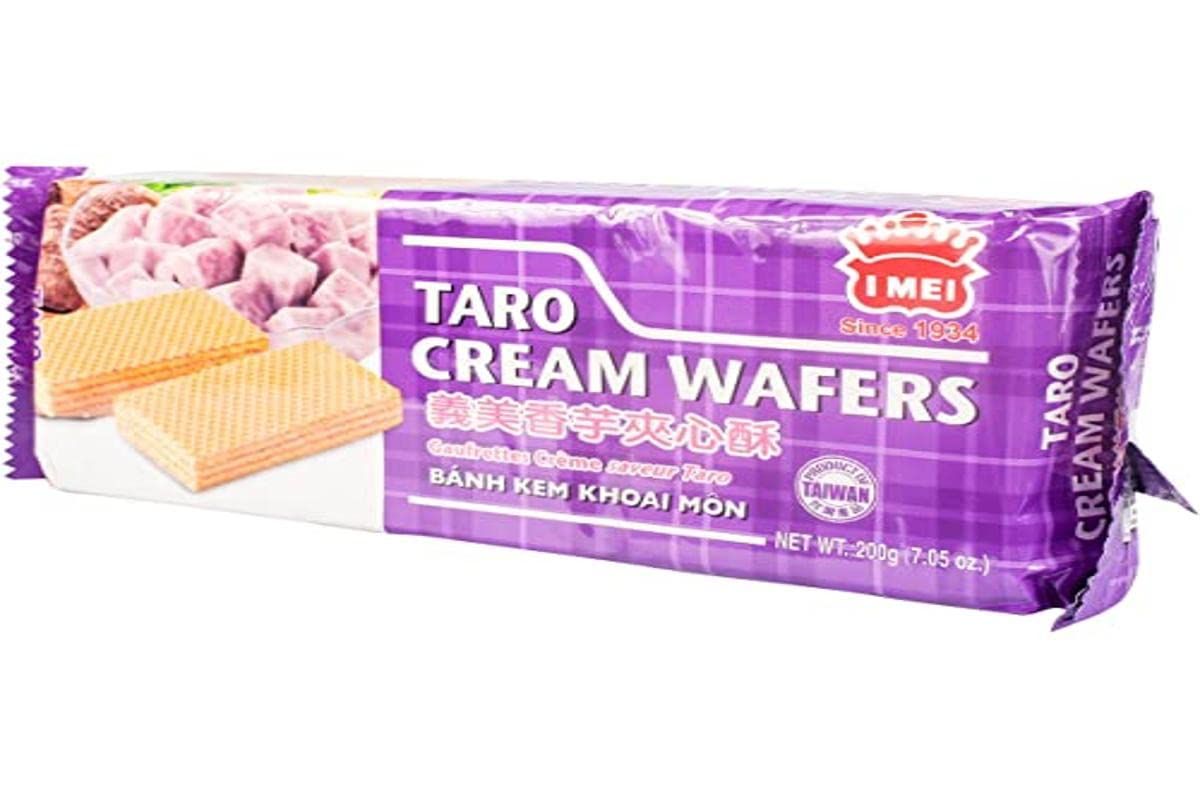 I Mei Taro Cream Wafer, 7.05 Ounces