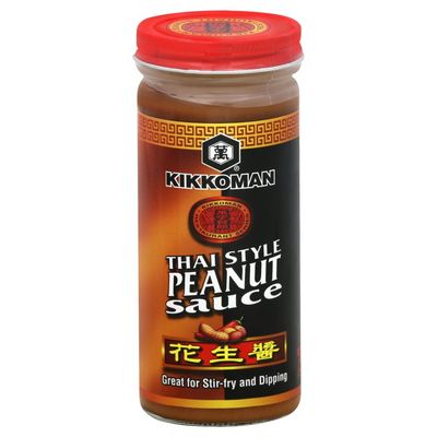 Kikkoman Thai Style Peanut Sauce, 9 Ounce Pack of 3