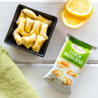 Dolcetto Lemon Wafer Bites, 0.70 Ounce Pack of 24