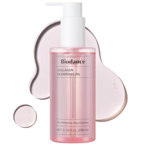 BIODANCE Collagen Cleansing Oil, Facial Oil Cleanser, Gentle Makeup Remover without Clogging Pores, Removes Bleackhed and Whitehead for Sensitive Skin, Oily Skin, 6.76 fl. oz. 200 ml