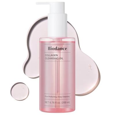 BIODANCE Collagen Cleansing Oil, Facial Oil Cleanser, Gentle Makeup Remover without Clogging Pores, Removes Bleackhed and Whitehead for Sensitive Skin, Oily Skin, 6.76 fl. oz. 200 ml
