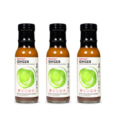 TonTon Sauce 3-pack Ginger Japanese Dressing and Marinade