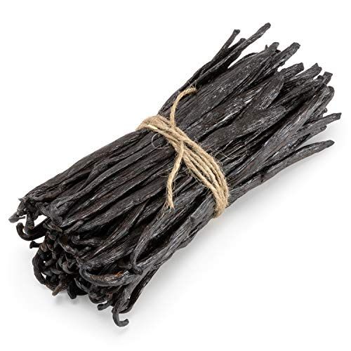Slofoodgroup Gourmet Vanilla Beans, 4 Ounces Grade A Ugandan Vanilla Pods, Vanilla Beans For Cooking, Baking and Homemade Vanilla Extract