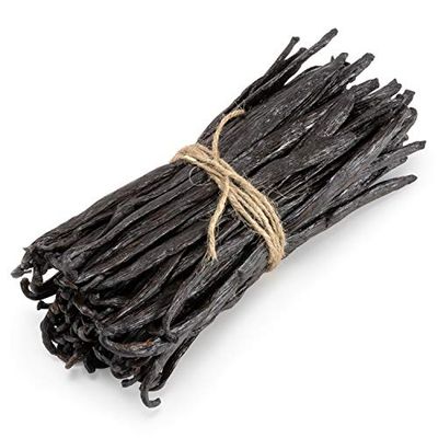 Slofoodgroup Gourmet Vanilla Beans, 4 Ounces Grade A Ugandan Vanilla Pods, Vanilla Beans For Cooking, Baking and Homemade Vanilla Extract