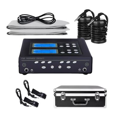 Dual Ionic Foot Bath Detox Machine, Ion Cleanse Detox Foot Spa with 2 Stainless Steel Arrays Heating Waist Belts Wrist Band, 5 Detox Mode,Dual Channel, Suitable for Home Beauty Salon Foot Spa Use
