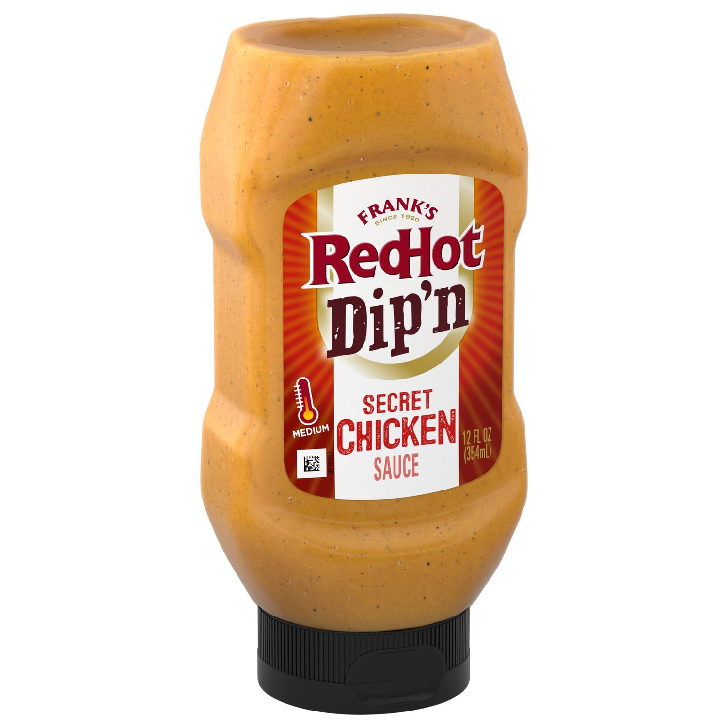 Frank&#39;s RedHot Dipping Sauce, Secret Chicken, Creamy, Tangy, Smoky Flavor, No Mess, For Chicken Tenders, French Fries, Sandwich Spread, and More, 12 fl oz