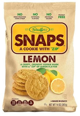 Stauffer&#39;s Original Recipe Lemon Snaps 14 oz. Bags 3 Bags
