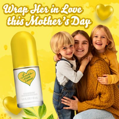 Dana Love's Fresh Lemon Cologne Mist 1.5 Fl. Oz. Invigorating and Uplifting Lemon Scented Body Mist for Women, Classic Fragrance for Everyday Freshness