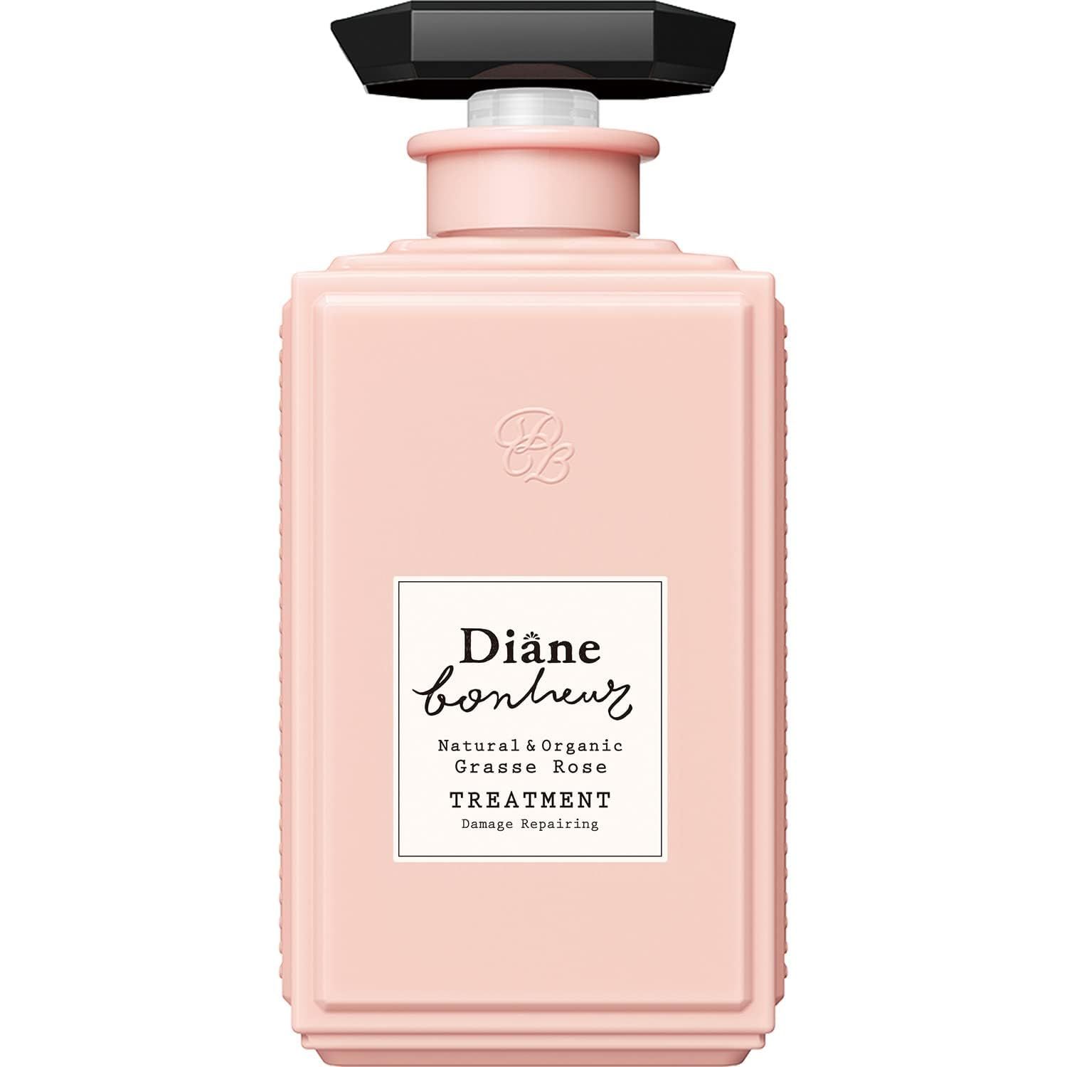 Moist Diane Bonheur Grasse Rose Hair Treatment, Natural &amp; Organic, from Japan 400mL13.4 Fl Oz