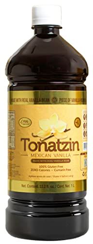 Tonatzin Mexican Vanilla Dark, 1 Liter Pack of 1