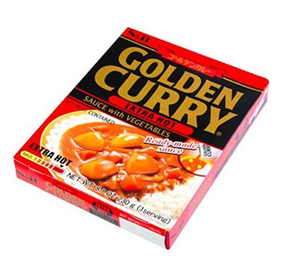 S&amp;B Golden Curry Extra Hot, 8.10 oz Pack of 1
