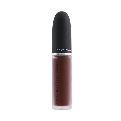 MAC Cosmetics Powder Kiss Liquid Lipcolour - 993 Pretty Pleats! Burgundy Brown - 0.17 fl oz 5 mL