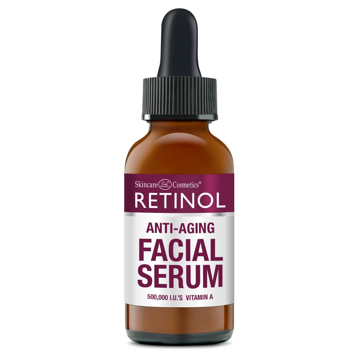 Retinol Anti-Wrinkle Facial Serum - Vitamin A Concentrate Improves Skins Elasticity &amp; Tone and Minimizes Appearance of Fine Lines &amp; Wrinkles - Look Younger With The Age-Defying Power Of Retinol 1 F...