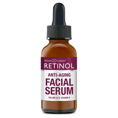 Retinol Anti-Wrinkle Facial Serum - Vitamin A Concentrate Improves Skins Elasticity &amp; Tone and Minimizes Appearance of Fine Lines &amp; Wrinkles - Look Younger With The Age-Defying Power Of Retinol 1 F...