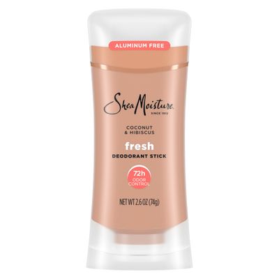 Shea Moisture Deodorant Stick 72h Odor Control Coconut &amp; Hibiscus Fresh Aluminum Free 2.6 oz