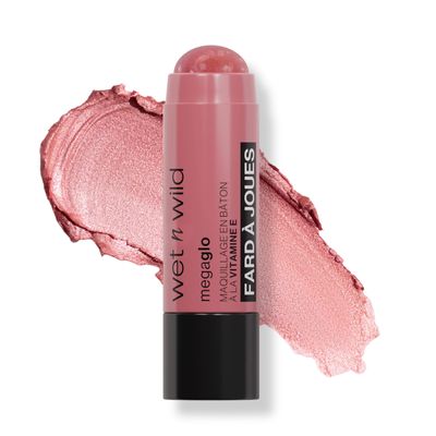 wet n wild MegaGlo Makeup Stick, Buildable Color, Versatile Use, Cruelty-Free &amp; Vegan - Dusty Pink