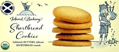 Island Bakery Organic Shortbread Cookies - Traditional Shortbread Cookies, Organic Shortbread Cookies, Made in Scotland 4.4 Ounce