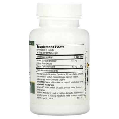 Mushroom Wisdom Super Coriolus - 120 VegTabs
