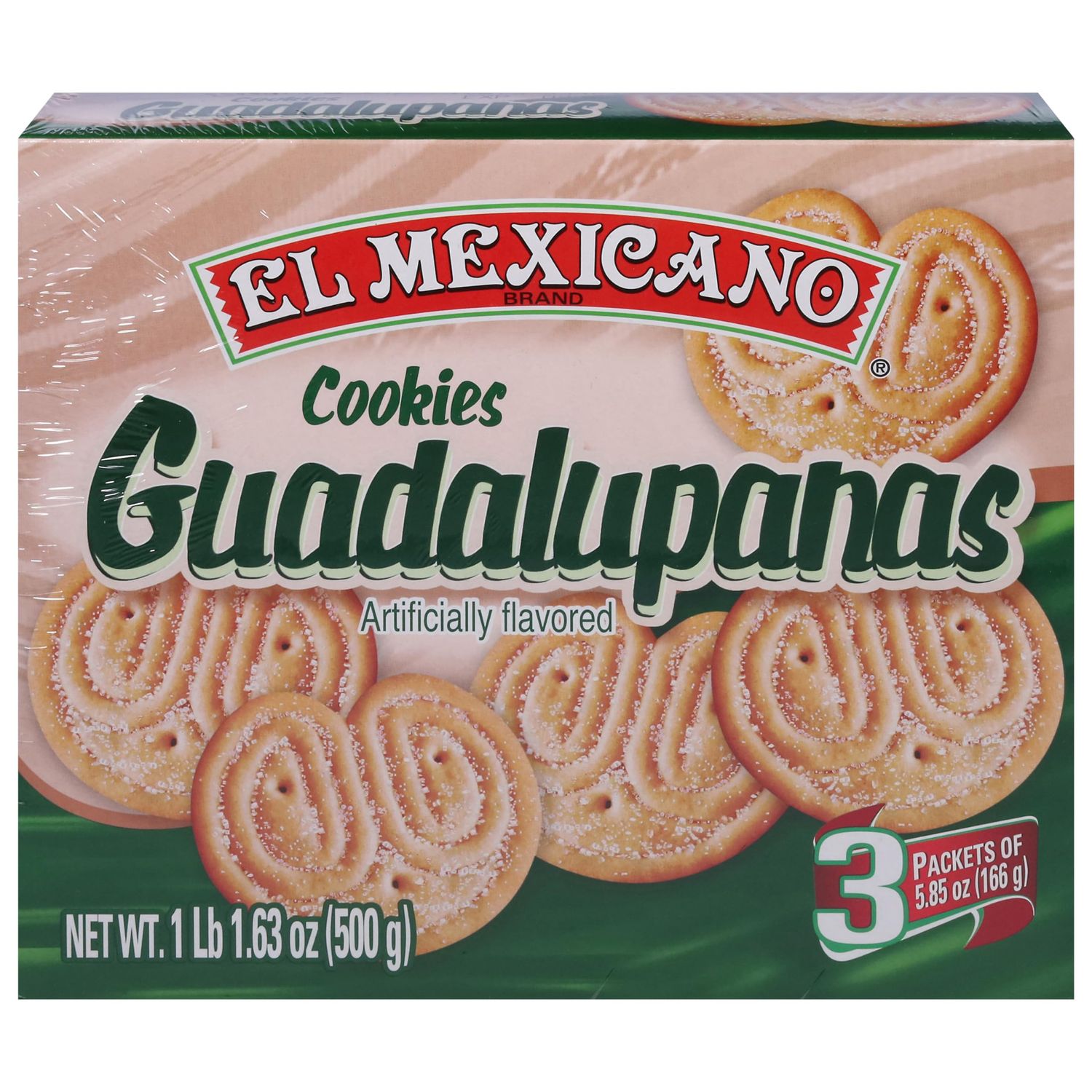 El Mexicano, Guadalupana Cookies, 17.6 Ounce