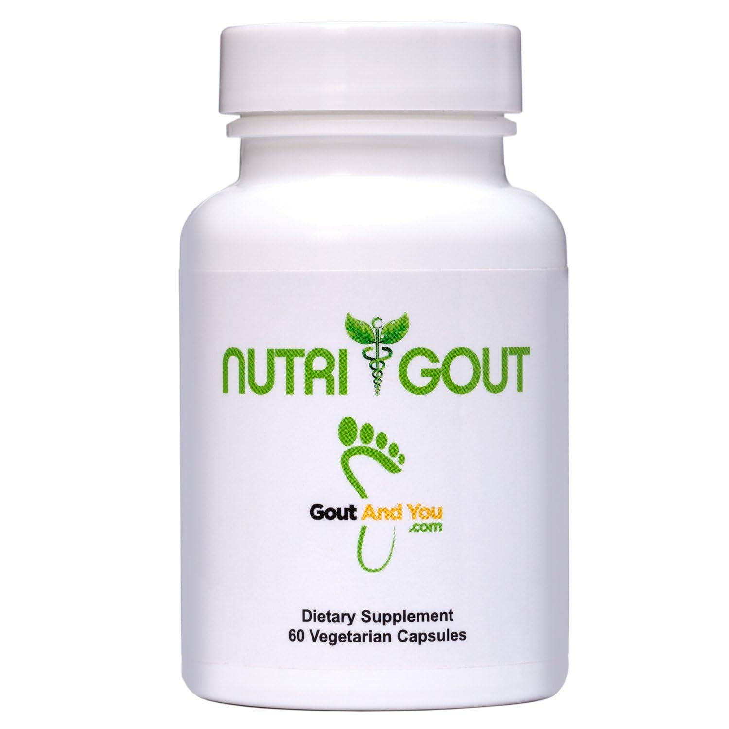 NutriGout Uric Acid Cleanse Supplement wTurmeric, Celery Seed, Bromelain, Milk Thistle, Dandelion and Chanca Piedra, 60 Vegetarian Capsules of 500 mg Each
