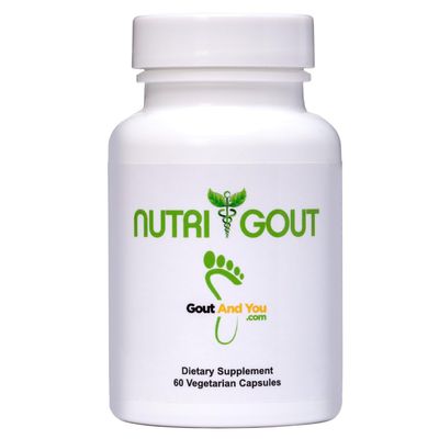NutriGout Uric Acid Cleanse Supplement wTurmeric, Celery Seed, Bromelain, Milk Thistle, Dandelion and Chanca Piedra, 60 Vegetarian Capsules of 500 mg Each