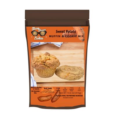 Glassy Brown Cookies - Sweet Potato Muffin &amp; Cookie Mix Sweet Potato Baking Mix Pack - 14.6 OZ 416g