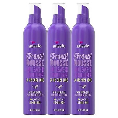Aussie Sprunch Mousse 24 Hour Curl Lock, Flexible Hold 6.80 oz Pack of 3