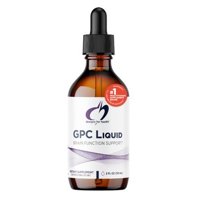 Designs for Health GPC Liquid Drops - 600mg Soy Free Alpha Glycerophosphocholine Supplement, Non-GMO GPC Choline from Sunflower Lecithin - Supports Healthy Brain Function 30 Servings 2oz