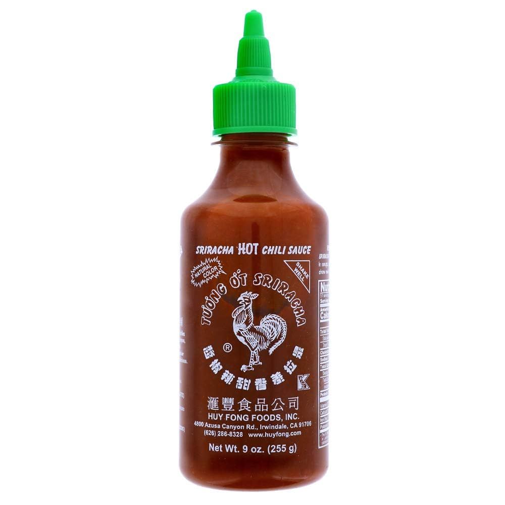 Huy Fong Sriracha Hot Chili Sauce, 9 Ounce, Pack of 1, 255g