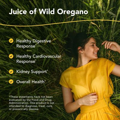 NORTH AMERICAN HERB &amp; SPICE Oreganol P73 Juice - 12 fl oz - Wild Oregano Oil - Heart &amp; Digestive Health - Kidney, Pancreas &amp; Liver Support - Non-GMO - 173 Servings