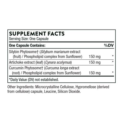 THORNE S.A.T. - Milk Thistle Complex with Silymarin, Artichoke, and Turmeric Extracts for Liver Support - Soy, Gluten &amp; Dairy Free - 60 Capsules