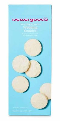 Traditional Recipe Wedding Cookies, Soft Baked Buttery With Powder Sugar Dusting, Snack Snacking Dessert Food Sweet Treat, BetterGood 6oz Box