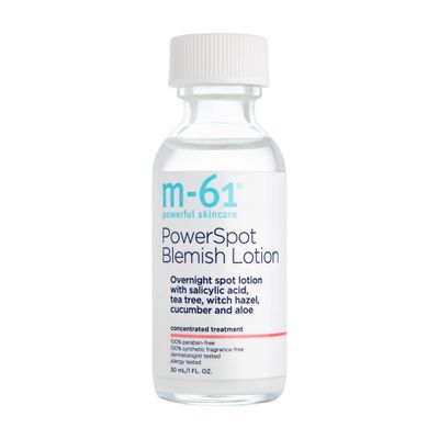 m-61 Powerspot Blemish Lotion Fast-Acting Overnight Spot Treatment With Salicylic Acid, Tea Tree, Witch Hazel, Aloe, 1.0 Fl Oz