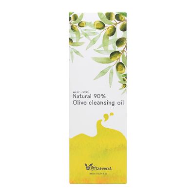 Elizavecca Natural 90 Olive Cleansing Oil, 8.5 Ounce 300ml - Makeup cleansing oil wash off cleansing Makeup Remover korean