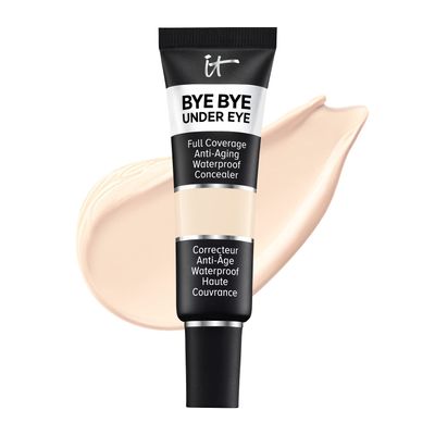 IT Cosmetics Bye Bye Under Eye Concealer Light - Waterproof Full Coverage Concealer For Dark Circles, Fine Lines, Redness &amp; Discoloration, With Hyaluronic Acid, Natural Finish - 0.4 fl oz
