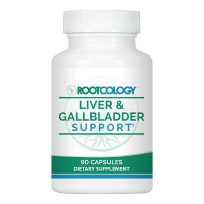 Rootcology by Dr. Izabella Wentz Liver &amp; Gallbladder Support with Milk Thistle, Artichoke Leaf &amp; Beet 90 Capsules