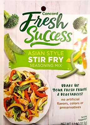 Concord Foods Asian Style Stir Fry Mix, Net Wt 1.1 ozVALUE Case of 18 Packets