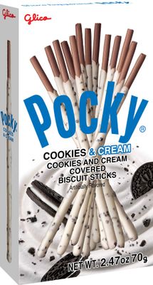 Glico Cookie And Cream Covered Biscuit Sticks, 2.47 Ounce Pack of 120