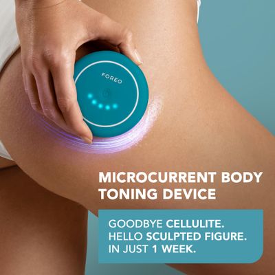 FOREO BEAR 2 body Advanced Microcurrent Body Sculpting Machine - Cellulite Massager &amp; Lymphatic Drainage - Firm &amp; Contour - Body Massager - Increases Absorption of Skin Care Products - Evergreen