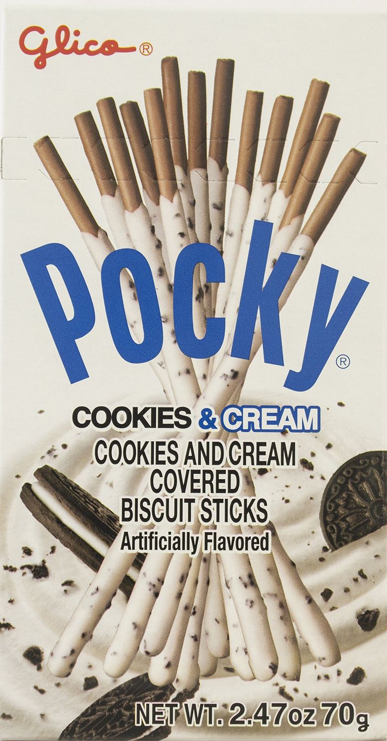 Glico Cookie And Cream Covered Biscuit Sticks, 2.47 Ounce Pack of 120