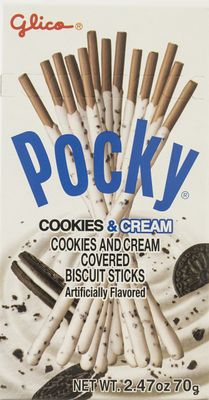 Glico Cookie And Cream Covered Biscuit Sticks, 2.47 Ounce Pack of 120