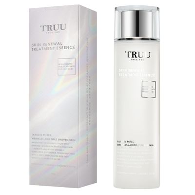 TRUU Skin Renewal Treatment Essence - Pores Refining, Hydrating, and Skin Clarifying with Patented Oxygenated Essence and Probiotics - Enhances Skin Barrier, Texture, &amp; Radiance 5.3 Oz
