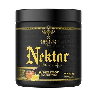 Ambrosia Nektar - Superfood Powder Complete Health Supplement Organ Support - Liver, Kidney Health 30 Servings Honey Lemon