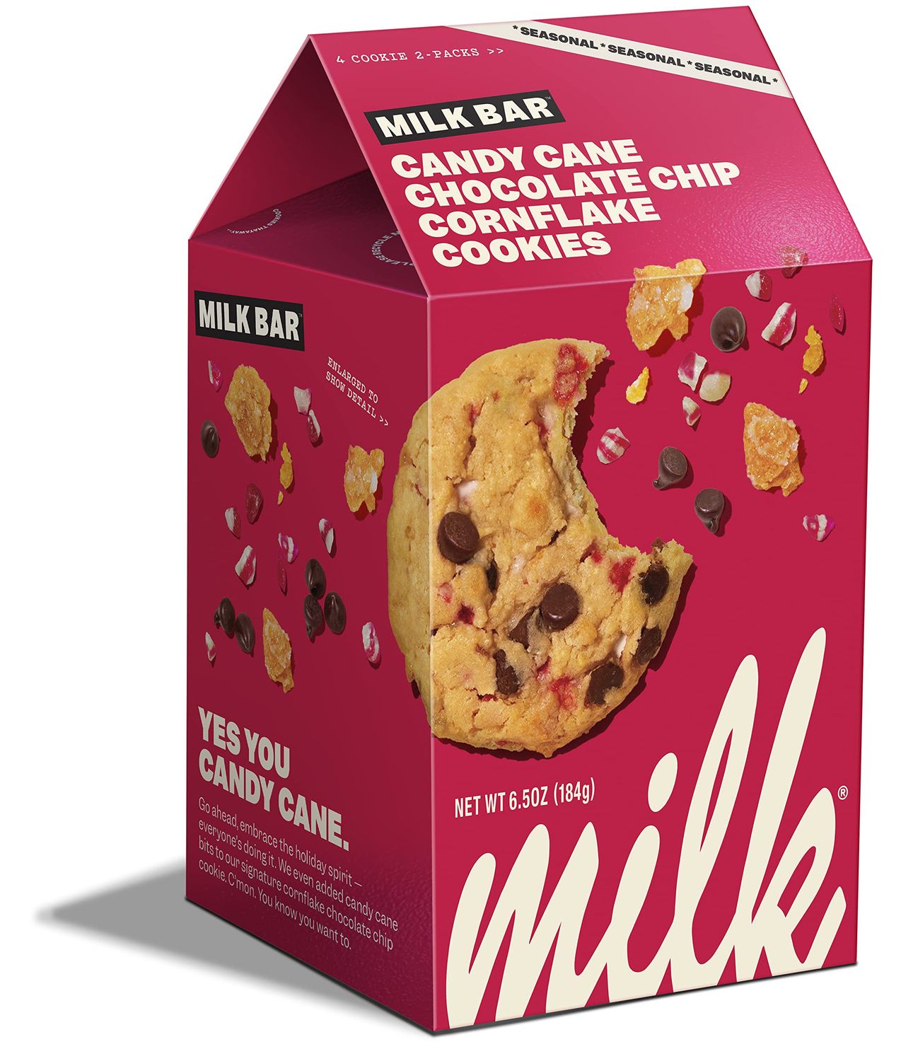 Milk Bar Candy Cane Chocolate Chip Cornflake Cookies, 6.5 oz