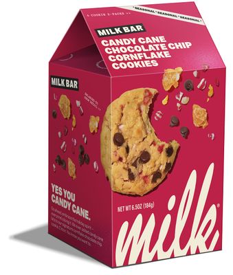 Milk Bar Candy Cane Chocolate Chip Cornflake Cookies, 6.5 oz