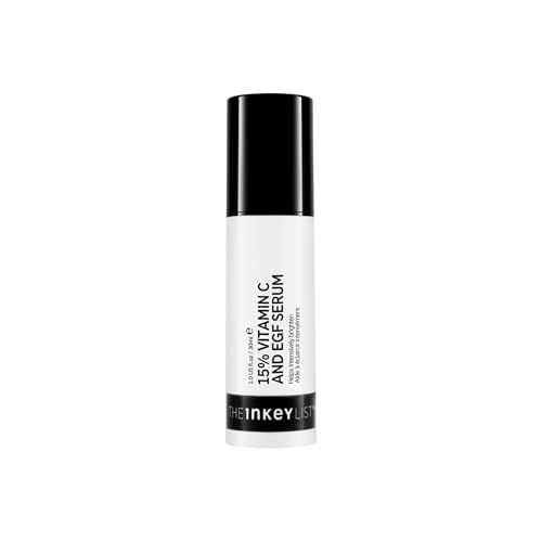 The INKEY List 15 Vitamin C EGF Serum. Regenerate Dull Skin, Improve Skin Elasticity, 1.0 fl oz