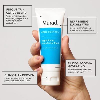 Murad Target Breakouts Scars 3 Piece Value Set - Acne Sulfur Mask, Acne Spot Treatment, Invisiscar Resurfacing Treatment - Facial Acne Regimen to Target and Minimize Acne Scars