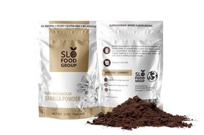 Slofoodgroup - Madagascar Vanilla Bean Powder - .5 oz. - Made from Premium Whole Ground Grade A Vanilla Beans from Madagascar - For Cooking, Baking, and Ice Cream Desserts