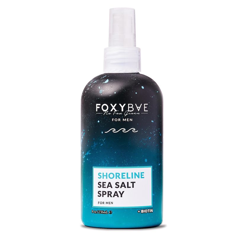 FoxyBae Sea Salt Spray for Men - Texture Spray for Hair - Surf Spray to Add Volume for Tousled Hair - Texturizing Spray for Waves - Sea Salt Spray for Hair - with Biotin - 8 fl oz